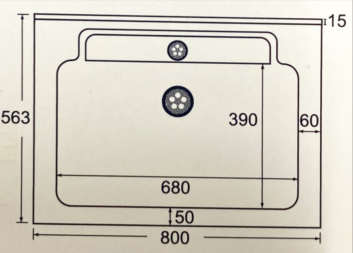 單槽-800型洗衣槽